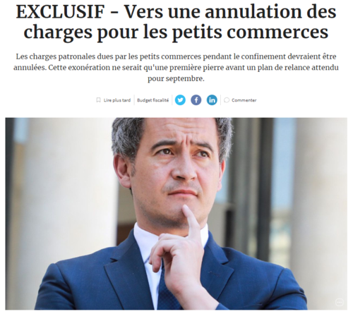 Annulation des charges pour les petits commerces Annulation des charges pour les petits commerces