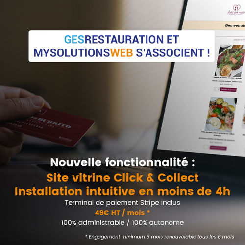 D&eacute;couvrir les site C&C MysolutionsWEB 100% administr&eacute; GesRestauration