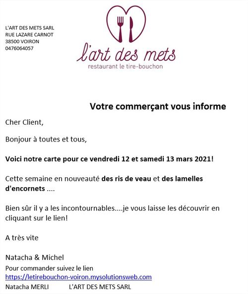 MysolutionsWEB - GESRESTAURATION - L'envoi de mail disponible !
