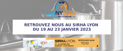 Notre pr&eacute;sence au Sirha Lyon 2023