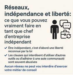 R&eacute;seaux, ind&eacute;pendance et libert&eacute; - Chef d'entreprise ind&eacute;pendant